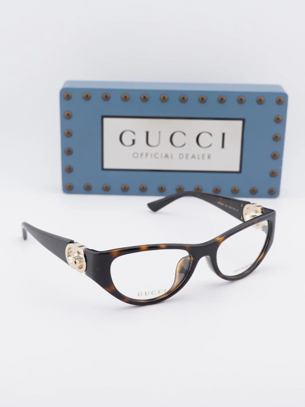 Gucci GG1825O 002 Cat Eye Eyeglasses - Havana 54mm